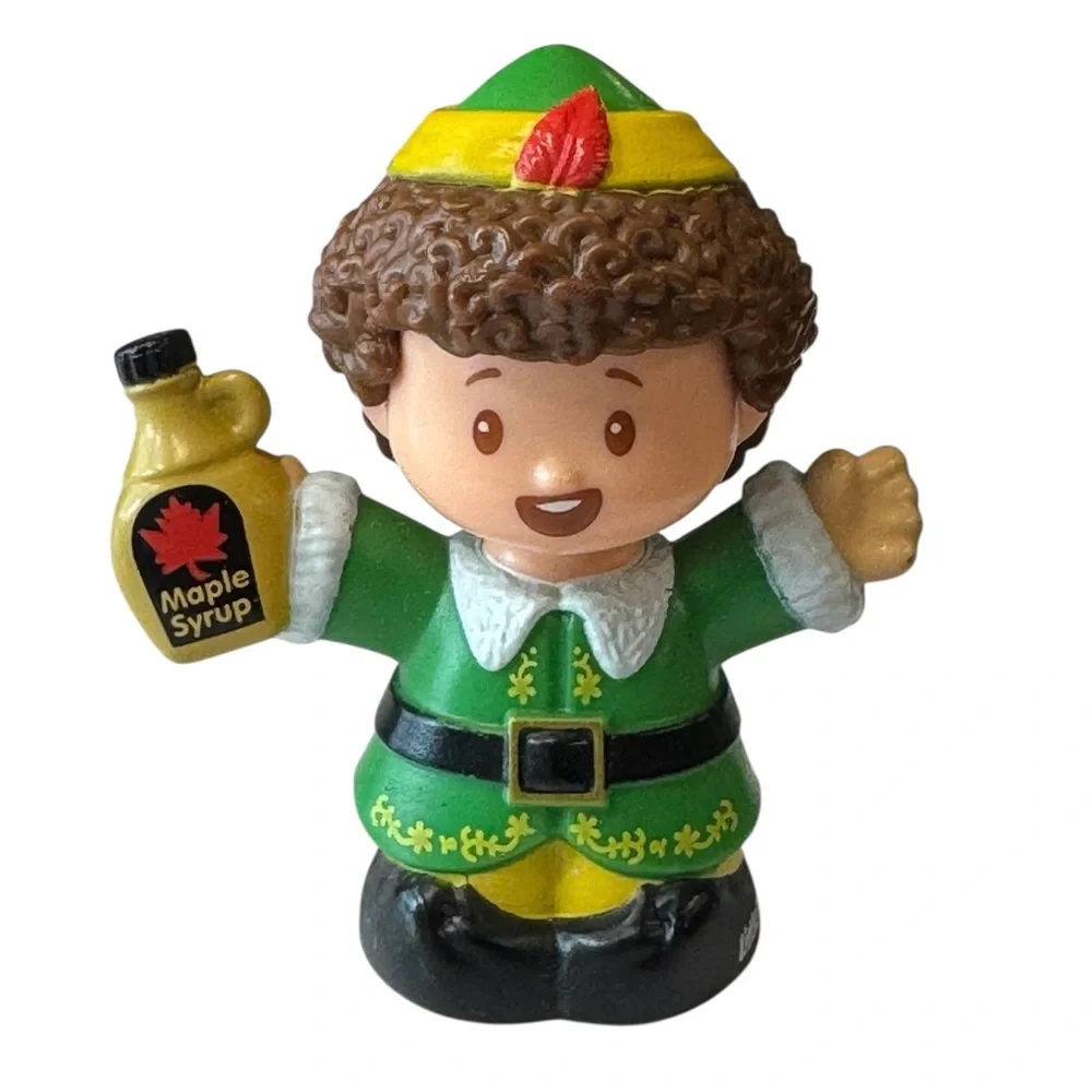 Fisher Price Little People Christmas Elf Buddy Movie Santa Claus Maple Syrup